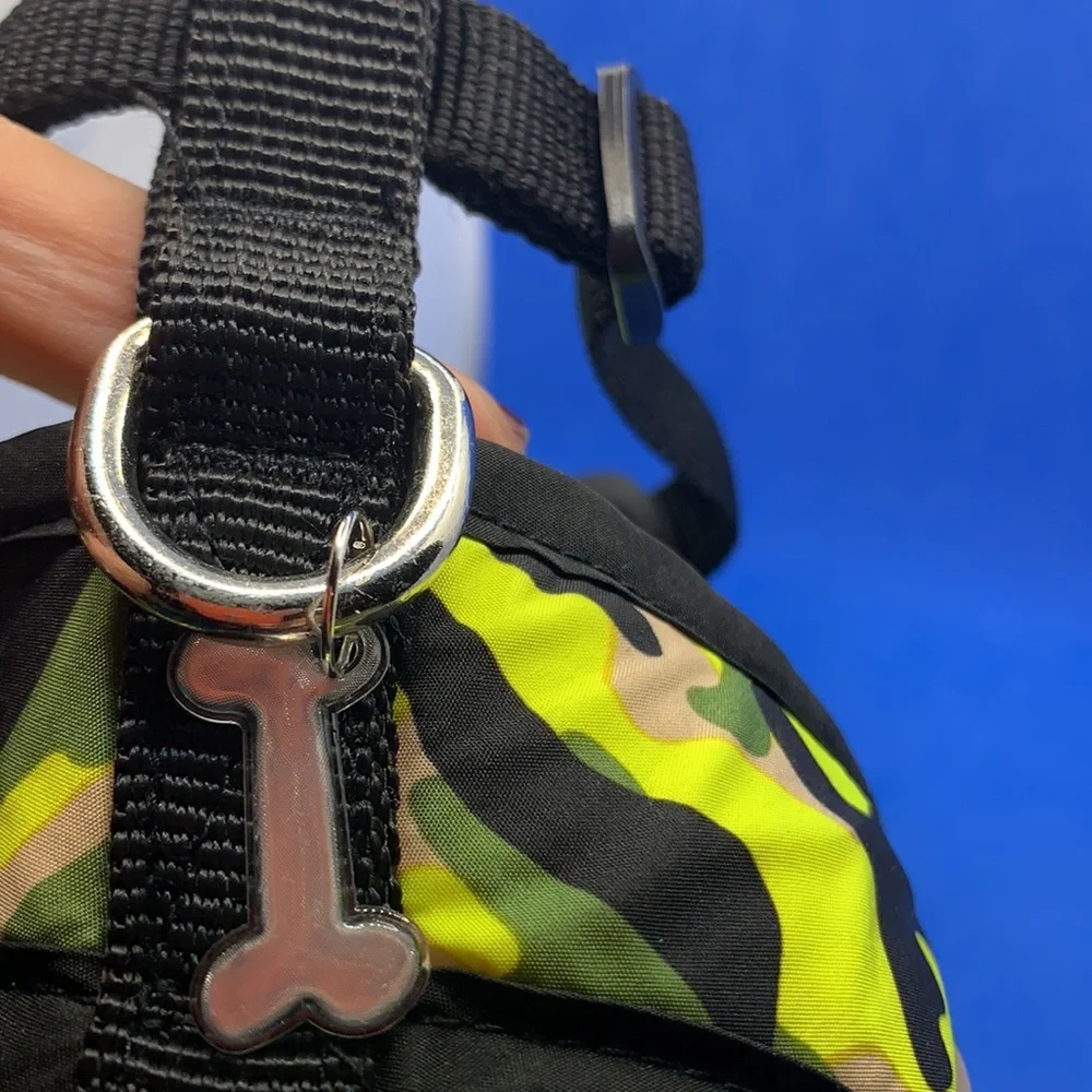 Neon Camo 💚 ❤️ 🐶 T-Strap harness. XS fur-baby love 🐶‎ will be the coolest!